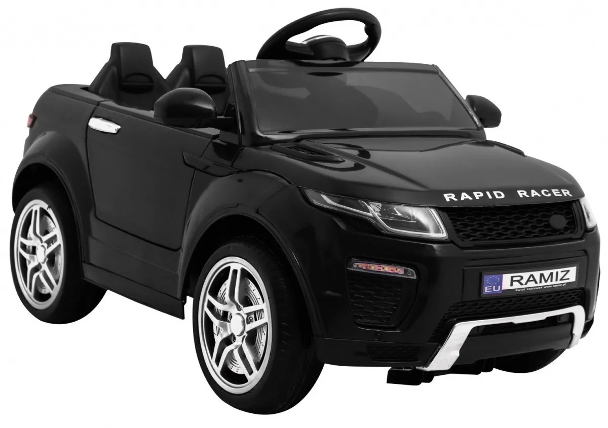 auto na akumulator rapid racer - crni - slika 9