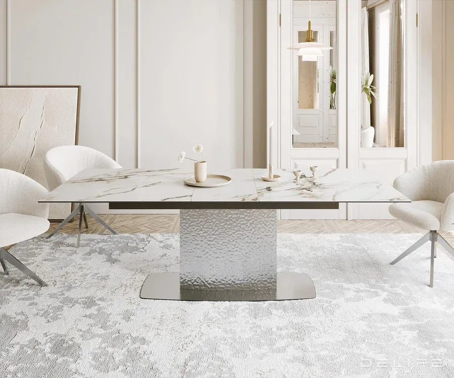produljivi stol edge 180/220x100, materijal: keramika calacatta luxe - slika 2