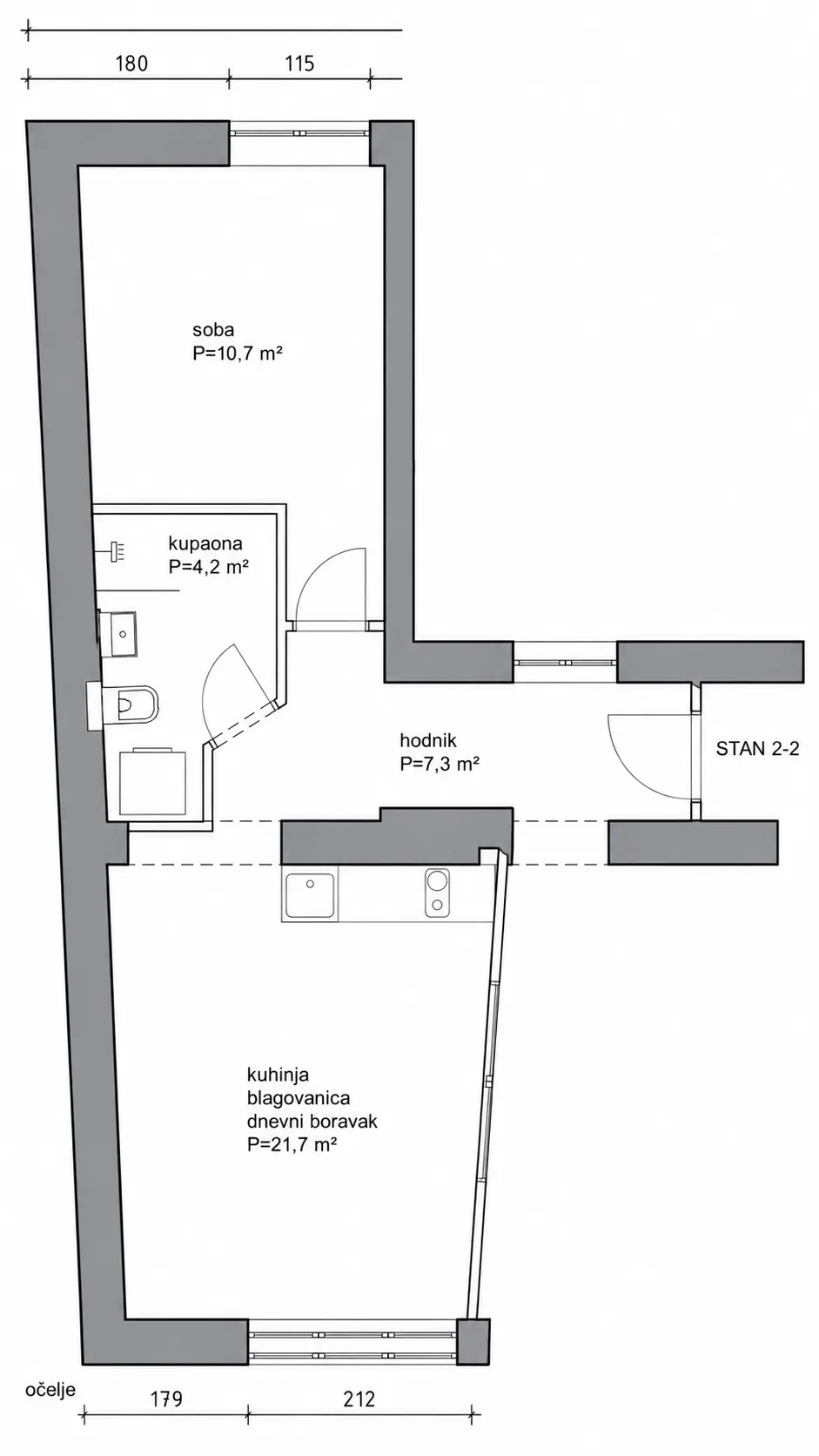 prodaja - 2 stana: zagreb, frankopanska (centar), 75.00 m2 - slika 28