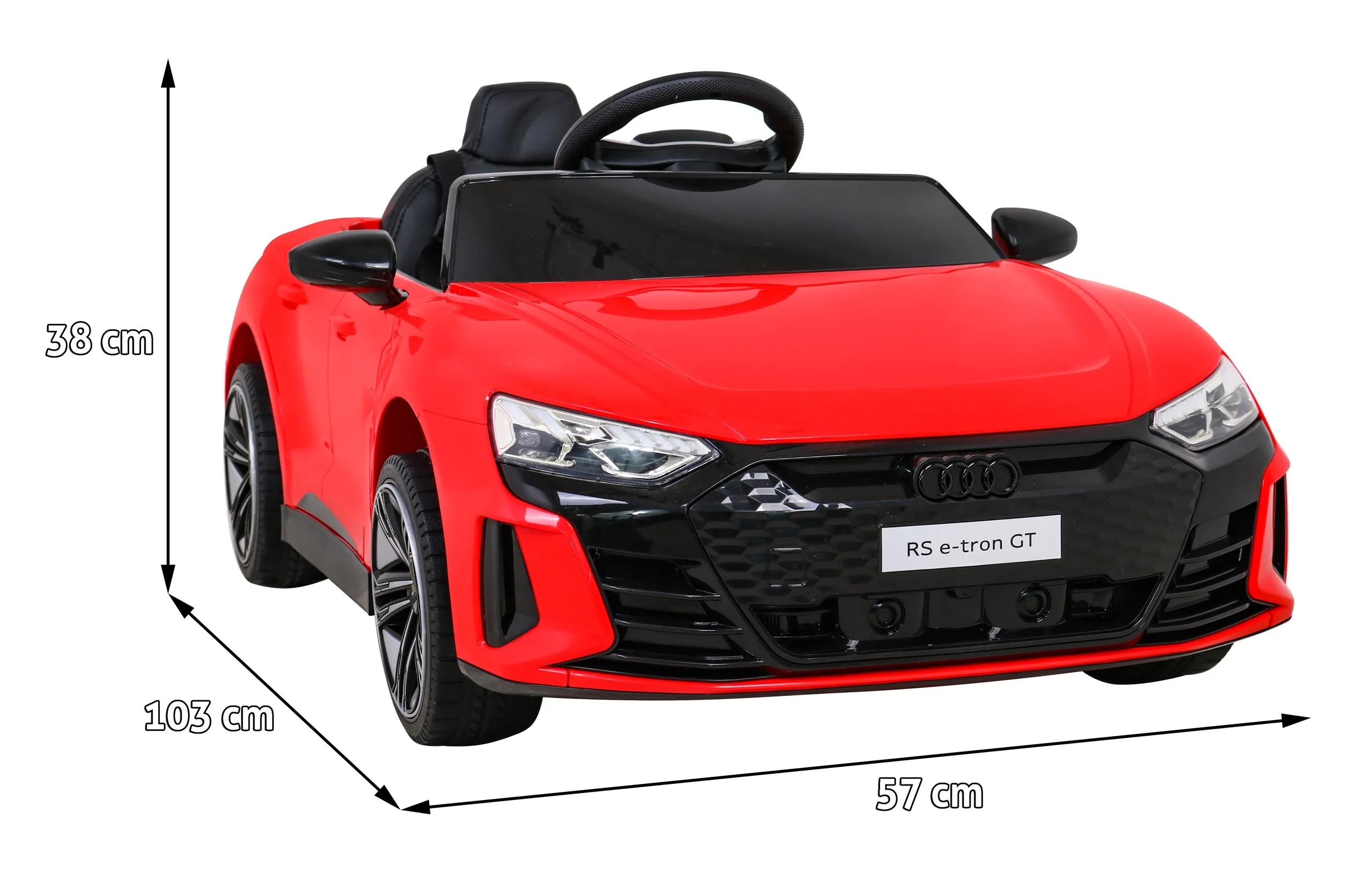 licencirani auto na akumulator audi rs e-tron gt - crveni - slika 9