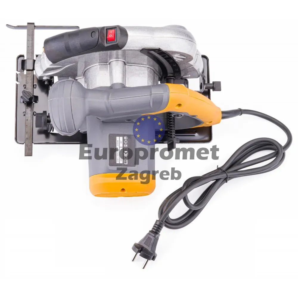 ručni cirkular 185mm 2250w sa laserom + dvije pile - slika 4