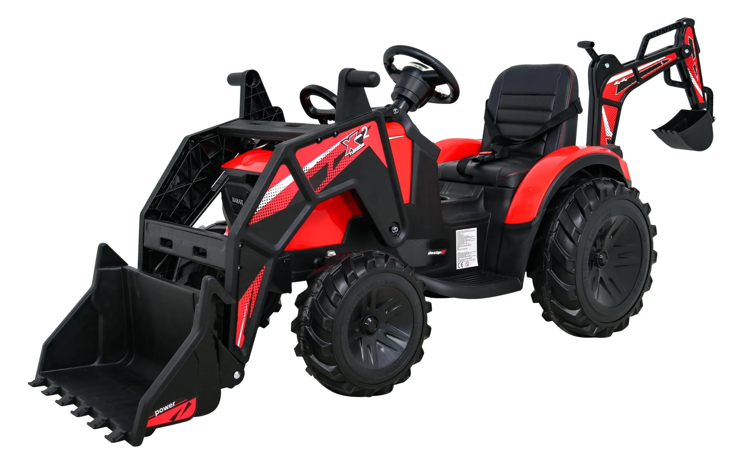 Bager na akumulator s prikolicom 720-T 4x4- crveni - Mursko Središće