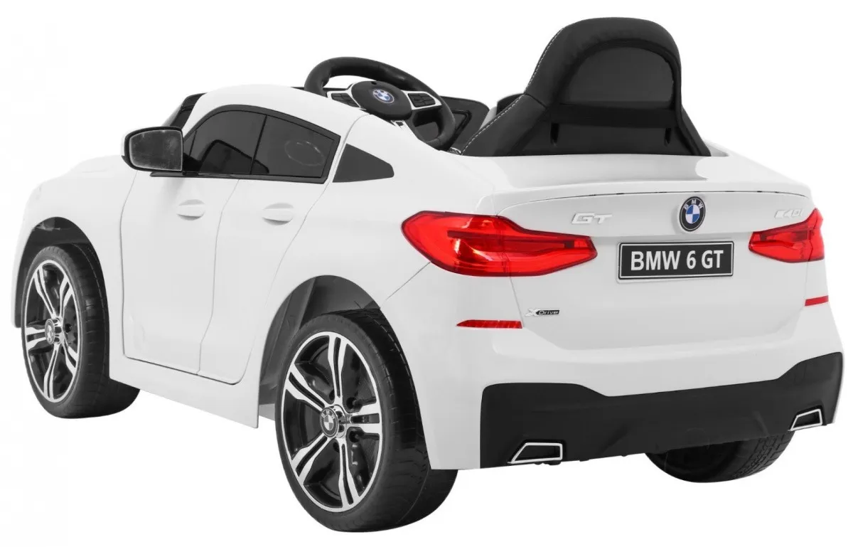 licencirani auto na akumulator bmw 6 gt - bijeli - slika 4
