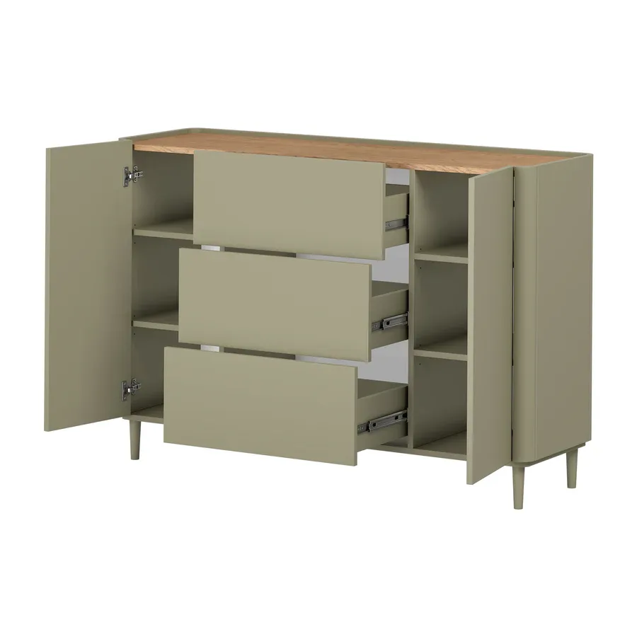 komoda elivo 150cm, materijal: mdf,melaminska ploča - slika 2