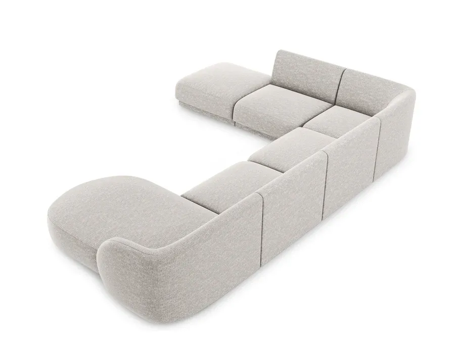 kutna garnitura miley 330x255cm, materijal: chenille - slika 3
