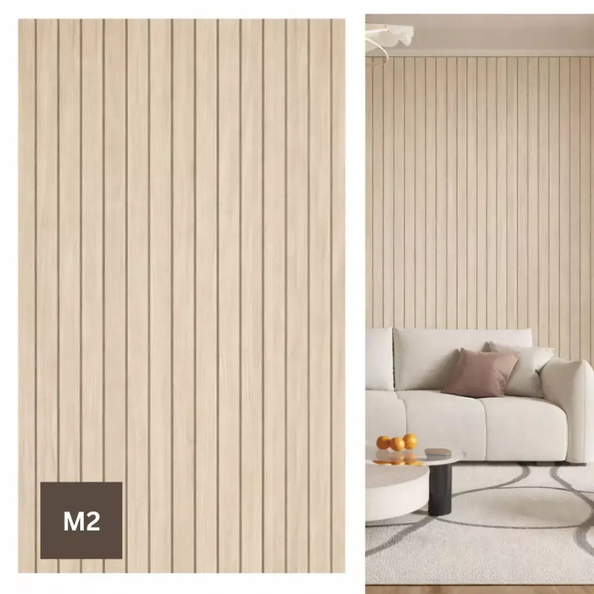 samoljepljiva 3d zidna tapeta - imitacija drvenih letvica - slika 4