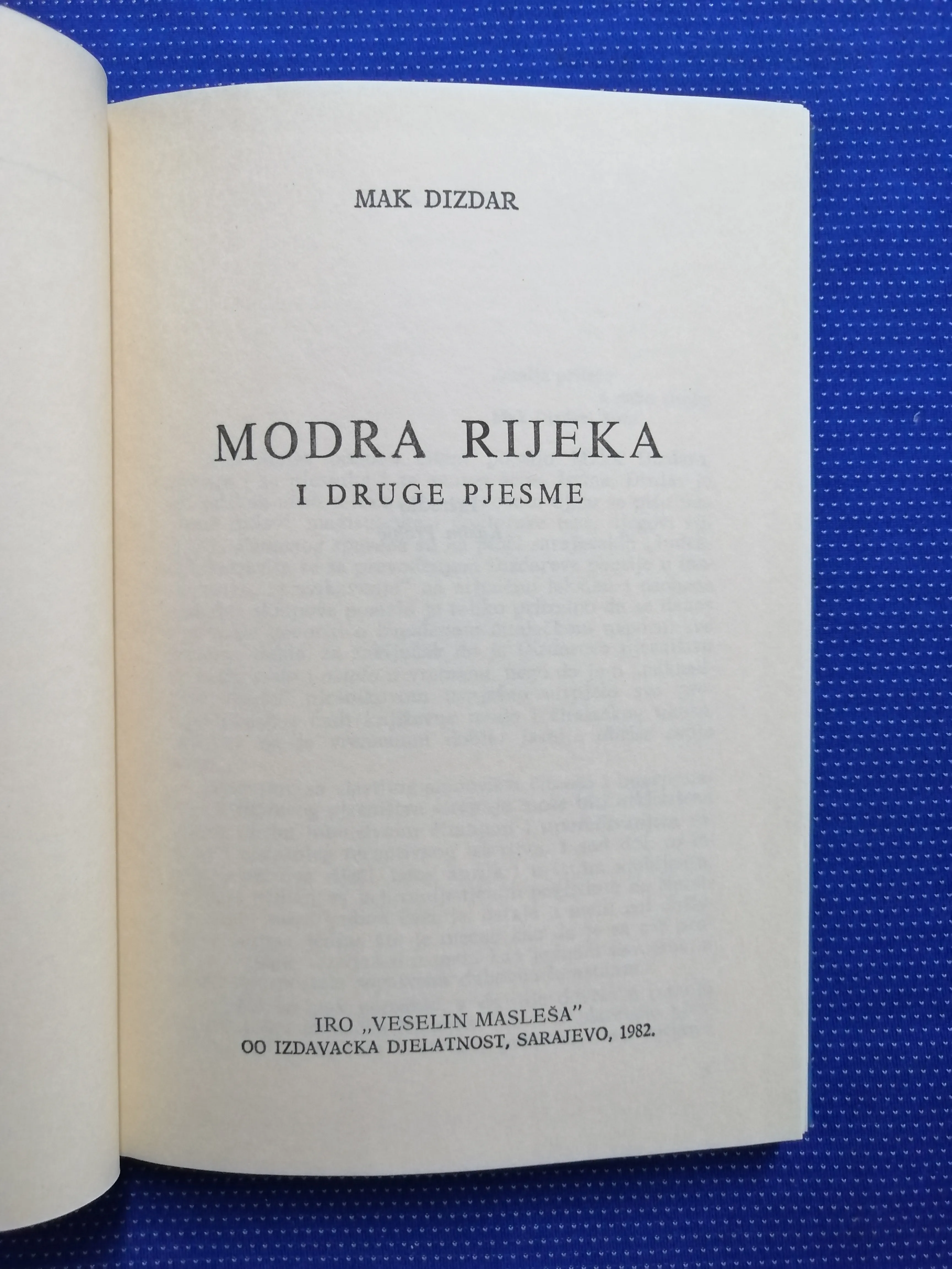 mak dizdar – modra rijeka i druge pjesme - slika 2