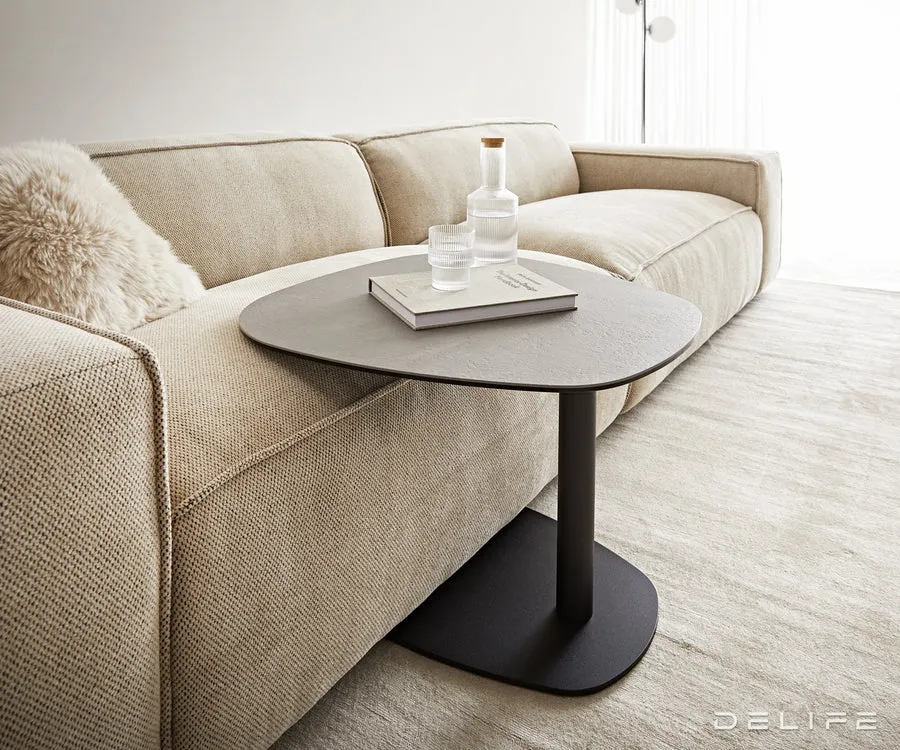 pomoćni stolić elenya 60x60cm, materijal: keramika aspetto concreto - slika 2