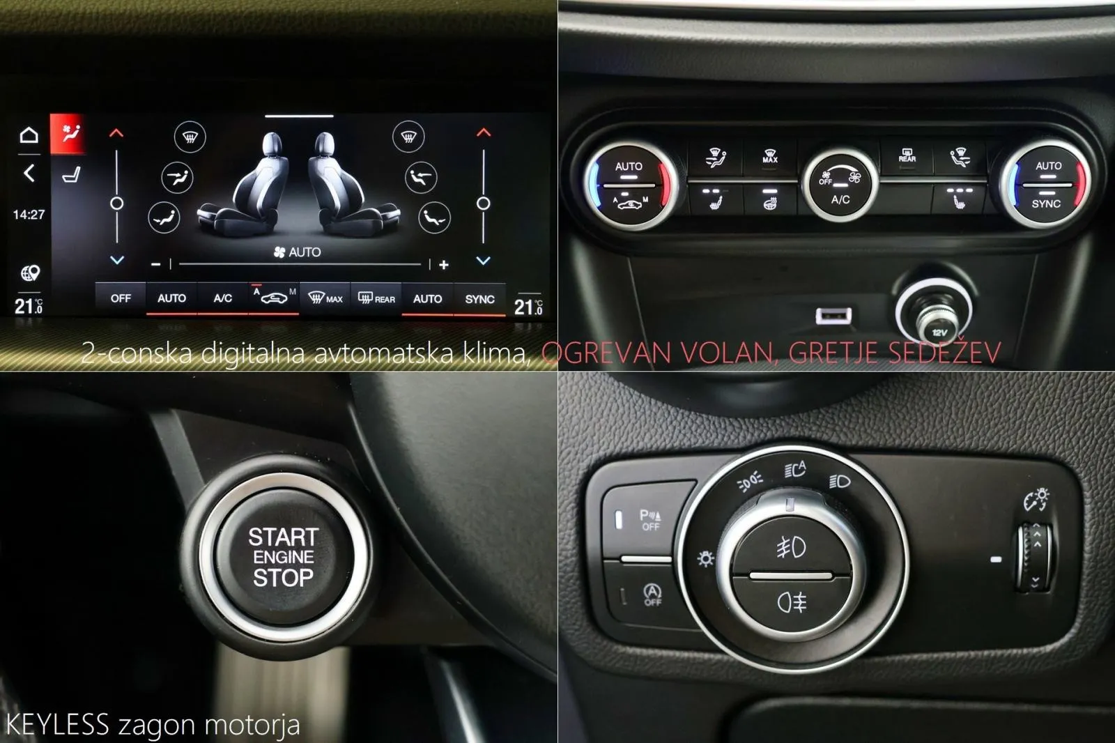 alfa romeo stelvio veloce 2.2multijet q4 at8 210km dab navi kamera - slika 15