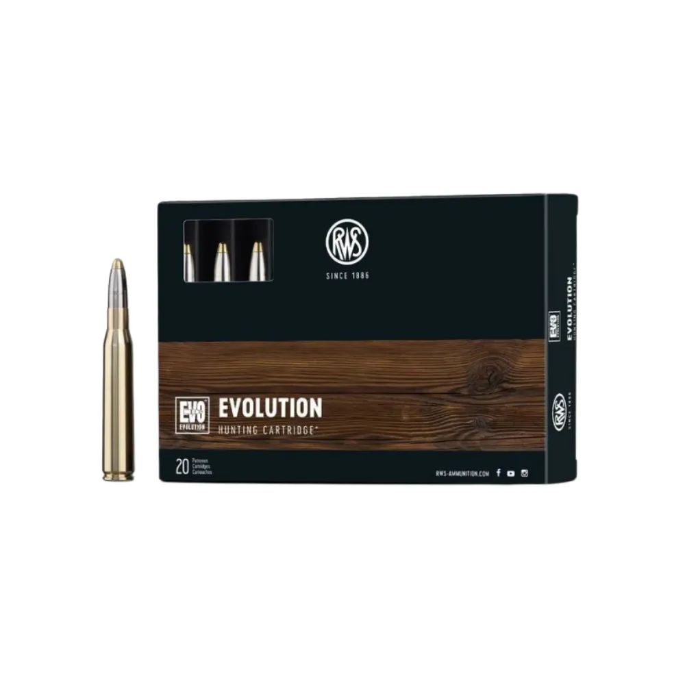Karabinsko streljivo RWS EVOLUTION 8x68 S 13,0g - Poreč