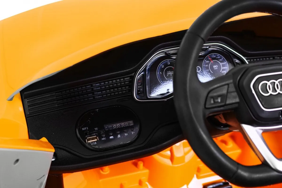 licencirani auto na akumulator audi q8 lift - žuti - slika 3
