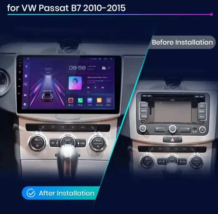 vw passat b7 original 2din radio android gps navigacija wifi kamera - slika 2