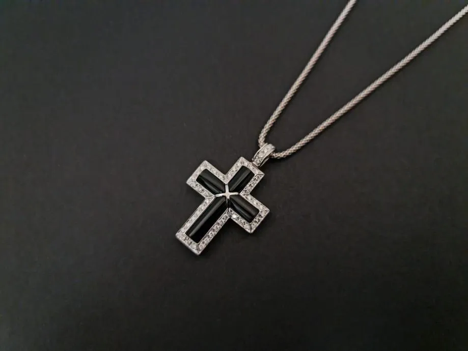 zlatni lančić s privjeskom i dijamantom 0.015ct 18,35g 18k / r1, rate! - slika 3