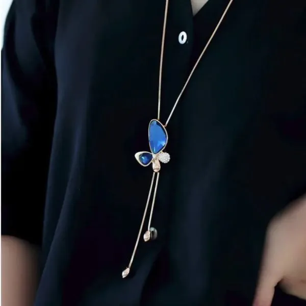 ogrlica dijamantni leptir diamond-butterfly - slika 2