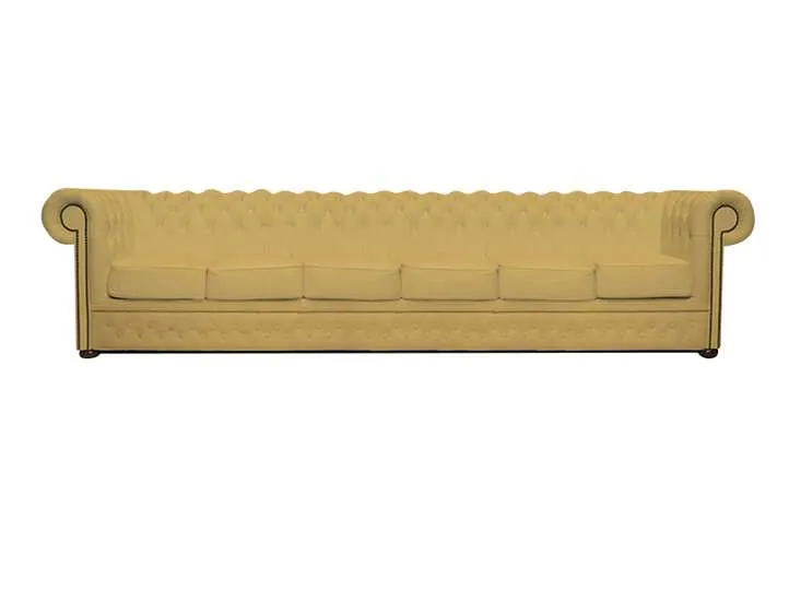 chesterfield garnitura first class leather | 6-sjedišta | ivory - slika 1