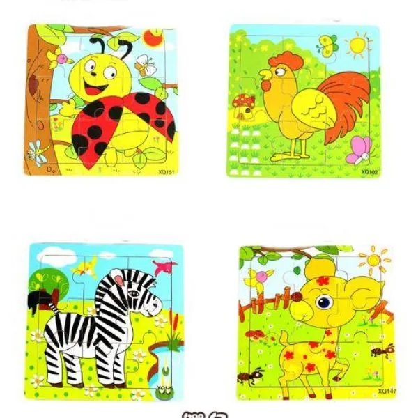 paket 10x drvene puzzle za djecu mix modela - slika 5