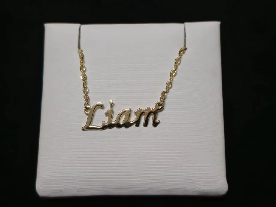 zlatni lančić s privjeskom "liam" 14k 3,48g / r1, rate! - slika 2