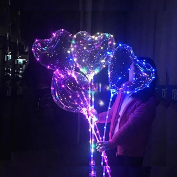 magični led balon u obliku srca - slika 7