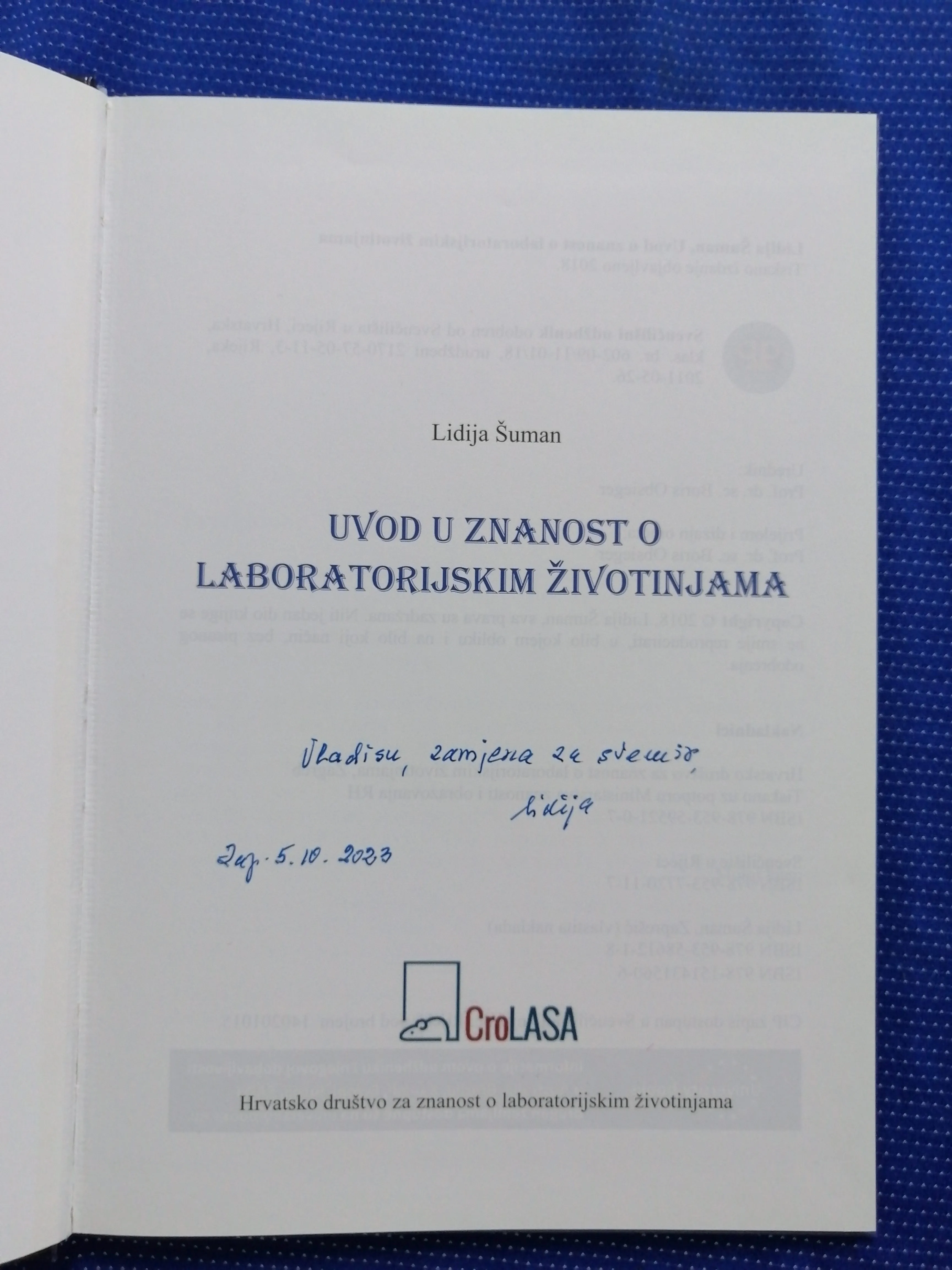 lidija šuman – uvod u znanost o laboratorijskim životinjama - slika 2