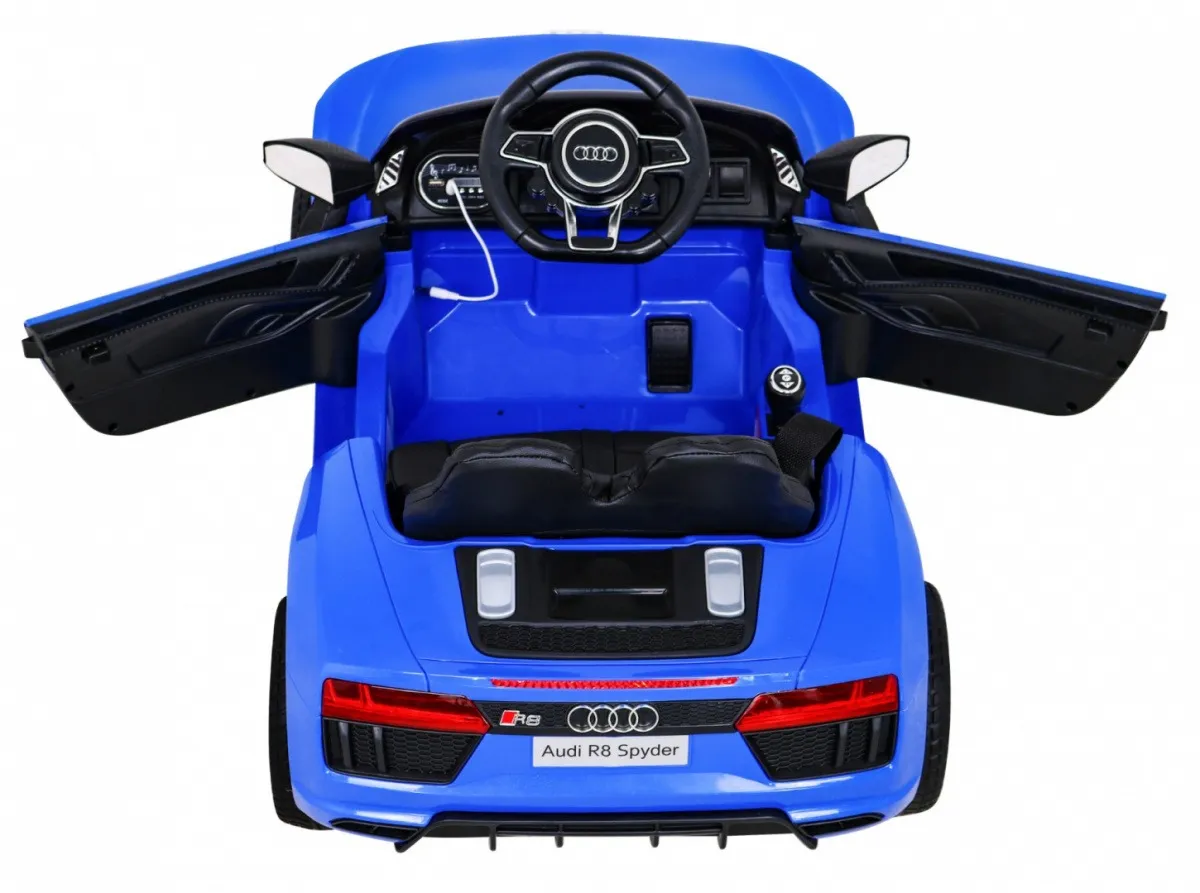licencirani auto na akumulator audi r8 - plavi - slika 10