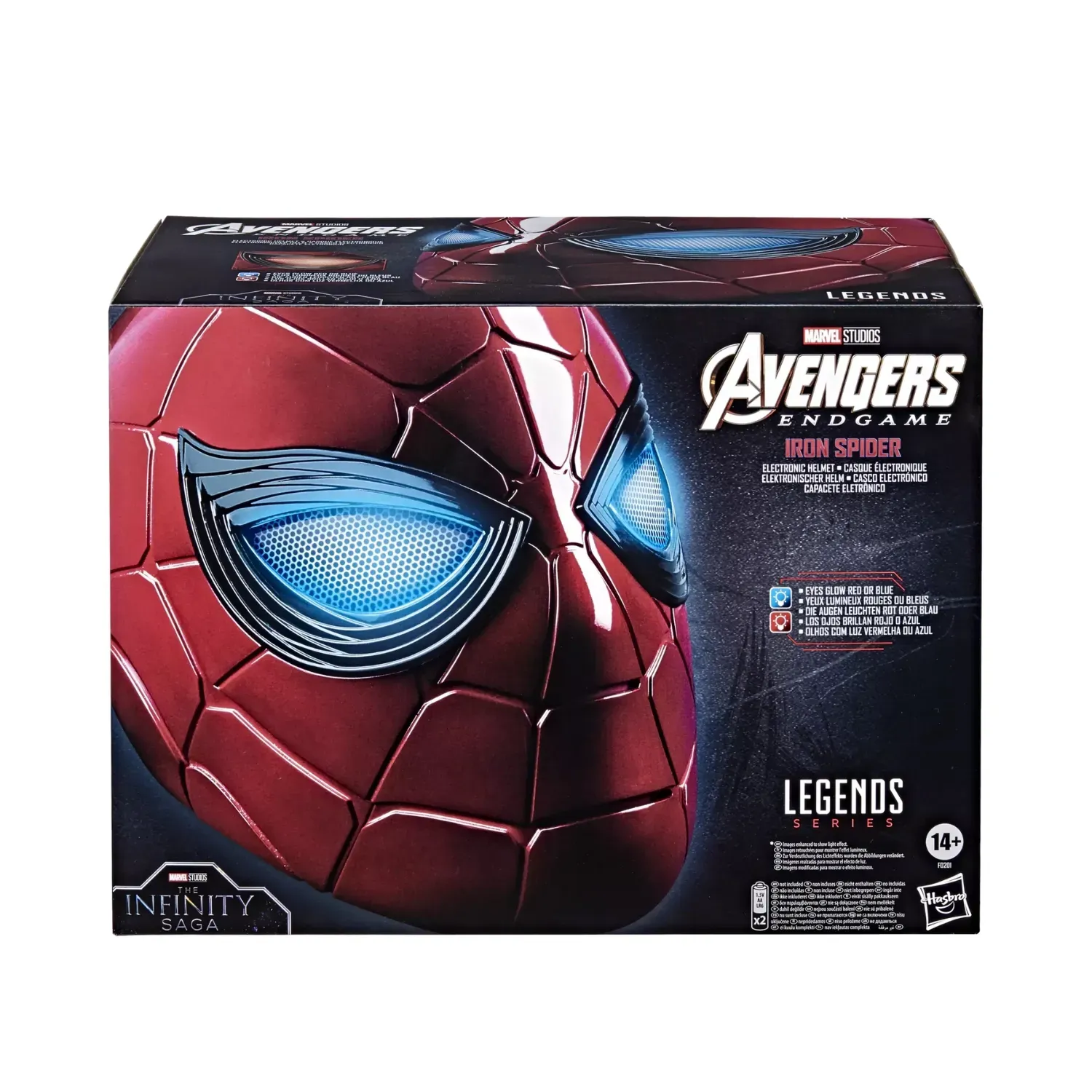 marvel legends series – iron spider electronic helmet - slika 9