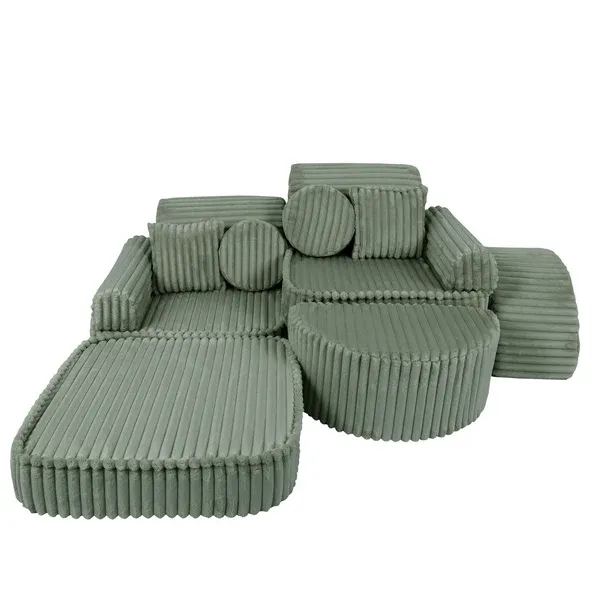 modularna sofa - maslinasto zelena - slika 12