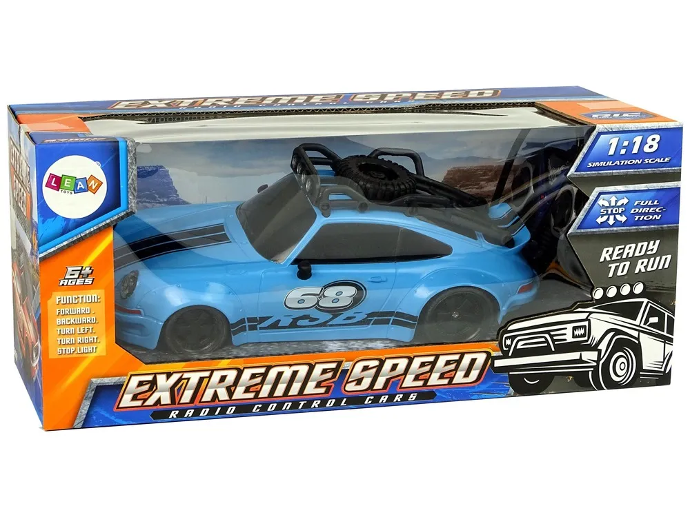 auto na daljinsko upravljanje 1:18 blue spare - plavi - slika 7