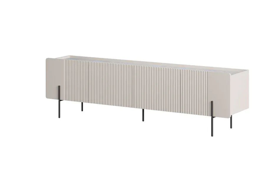 tv komoda malmi 200cm, 2 vrata i 2 ladice, materijal: mdf - slika 3