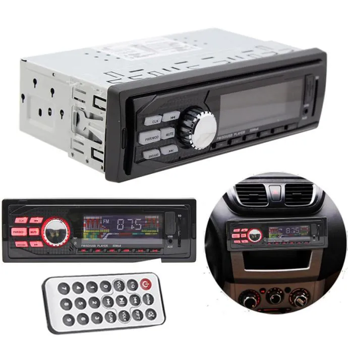 auto radio mp3, usb, aux, sd kartica + daljinski - slika 2
