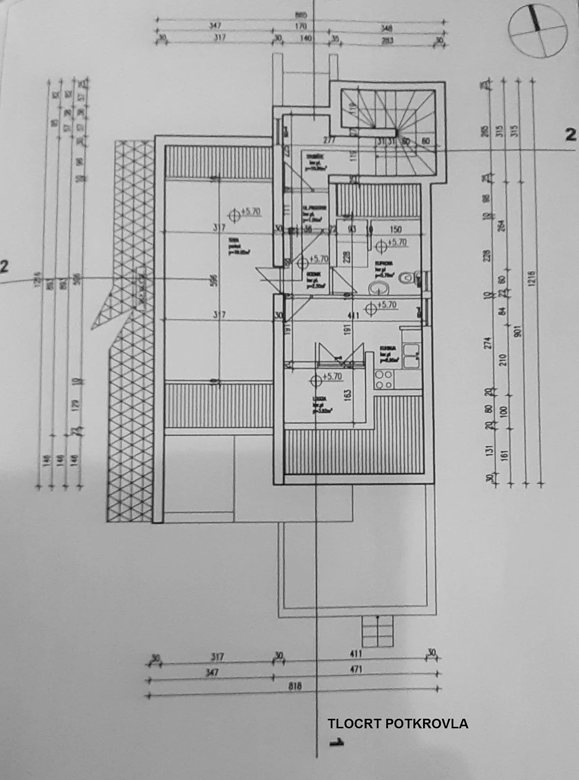 vodice- 140 m od mora i plaže, prodaja kuće 300m2 sa pogledom na more! - slika 2