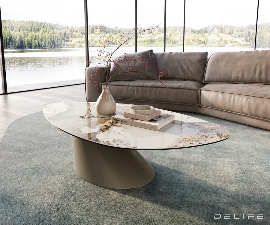 klub stolić edge 140x76cm, materijal: keramika minas melange - slika 2