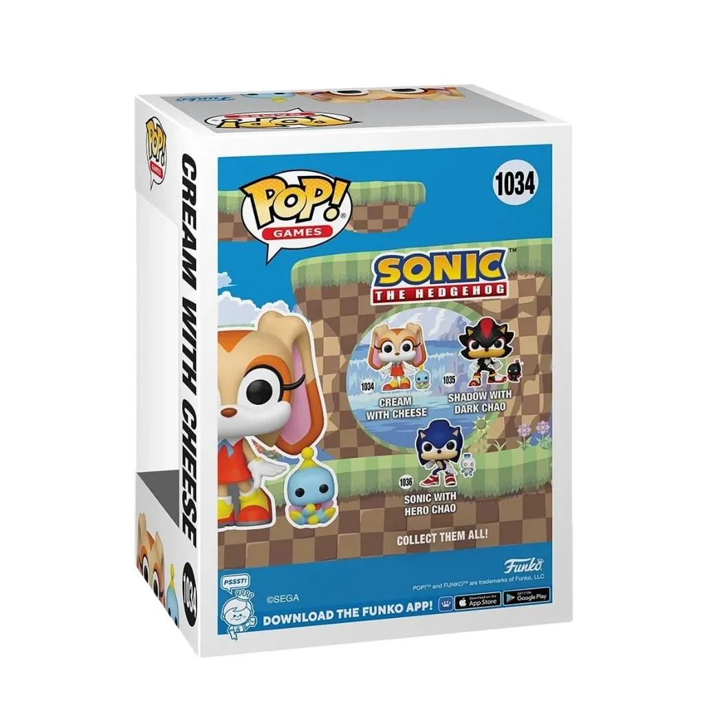 funko pop! & buddy: sonic – cream with cheese #1034 - slika 2