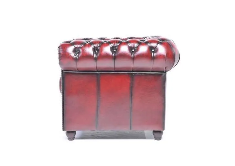 chesterfield dvosjed original leather | 2-sjedišta | wash off red - slika 2