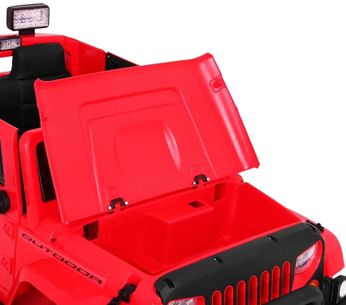 auto na akumulator mighty jeep 4x4 - crveni - slika 5