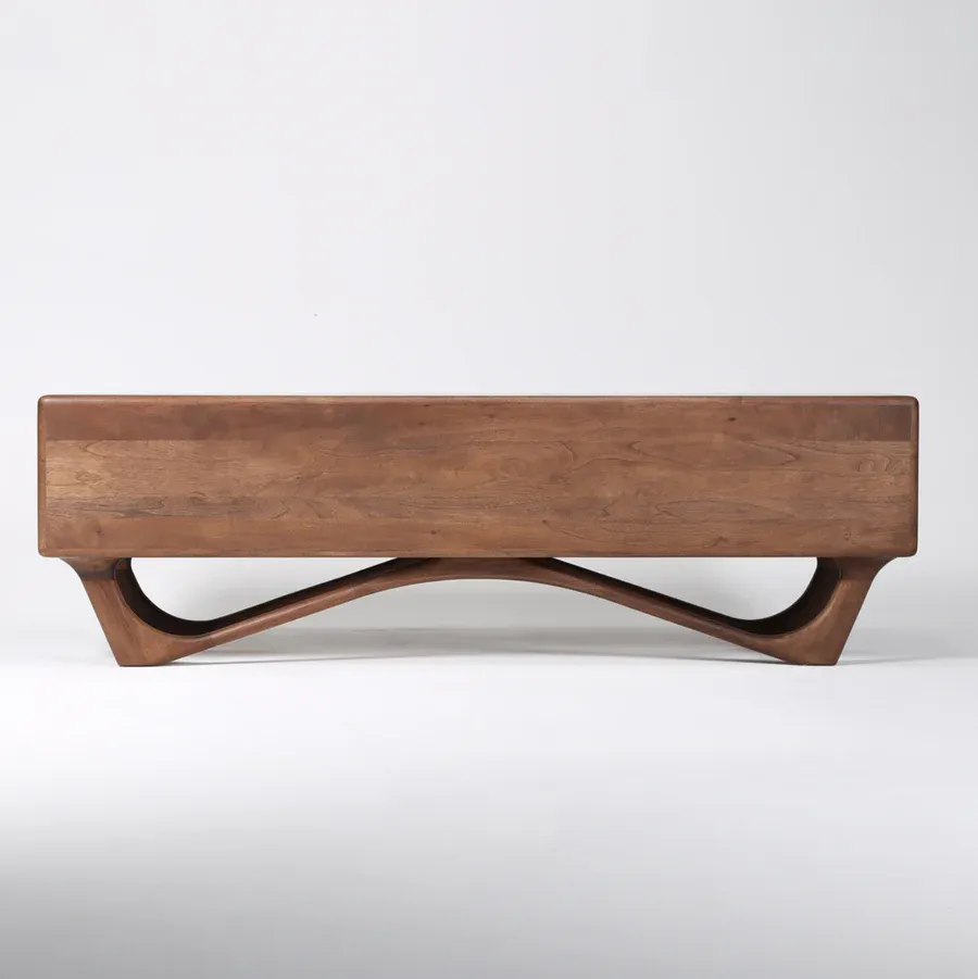tv komoda antoni 160x45cm, materijal: puno drvo orah - slika 11