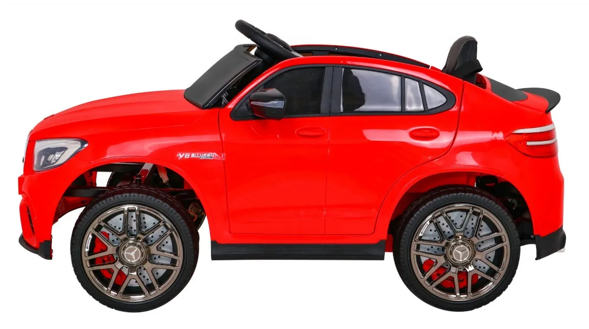 licencirani auto na akumultor mercedes benz glc63s 4x4- crvena - slika 4