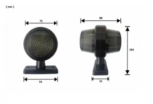 led bočno svjetlo -tamno staklo-r/y - slika 3