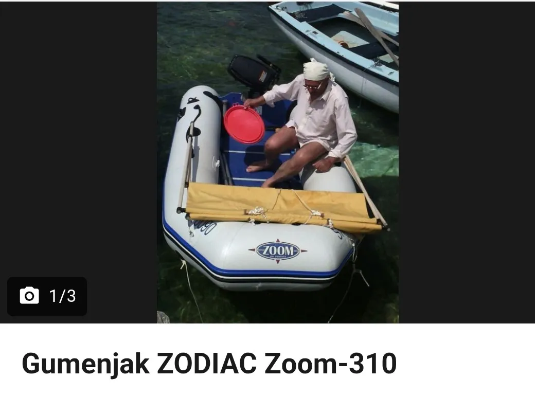 gumenjak zodiac zoom-310+tohatsu 9.8 ks - slika 2
