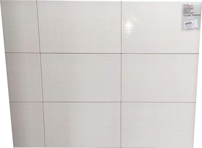 Keramičke pločice zidne 9823 Tuxla Bianco 1m²/11,80€ POPUST -10% - Ogulin