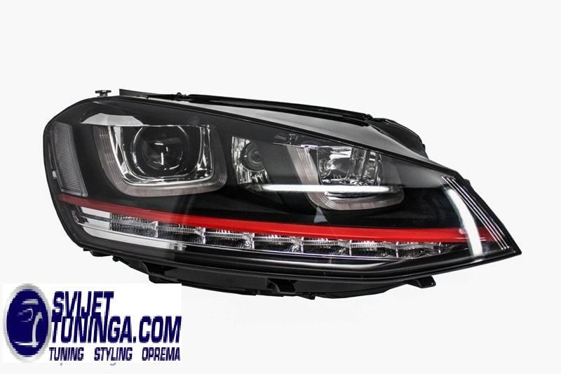 3d led drl farovi+maska- gti dizajn za vw golf 7- super izgled! - slika 4