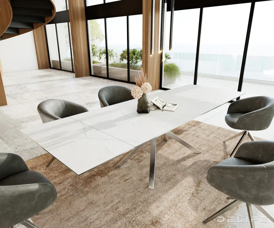 Blagovaonski stol Edge, 200/300x100, Materijal: Keramika Laminam - Čakovec, Čakovec-zapad
