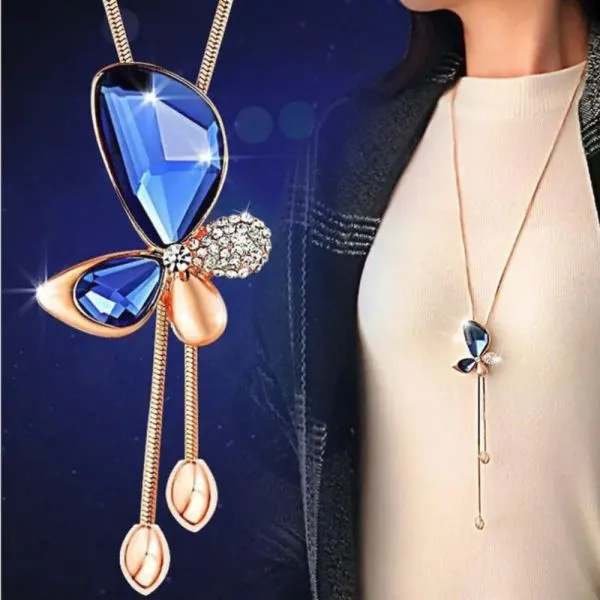ogrlica dijamantni leptir diamond-butterfly - slika 6