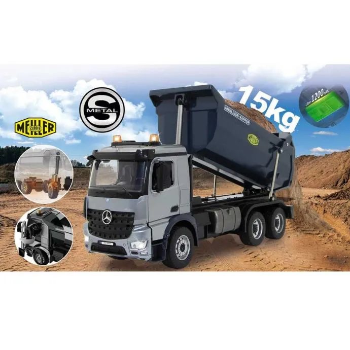 jamara kamion kiper mercedes benz arocs metal meiller na daljinsko upr - slika 20