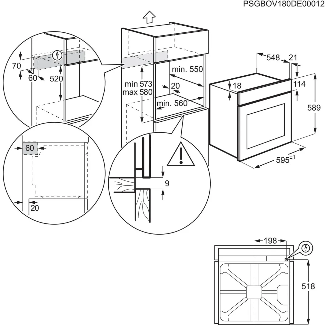 aeg ugradbeni set oo10hsm (ou5ae20sm+he604062xb) - slika 13