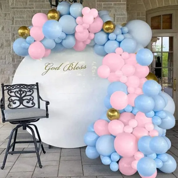 luk od balona - pink and blue (104 balona u setu) - slika 3