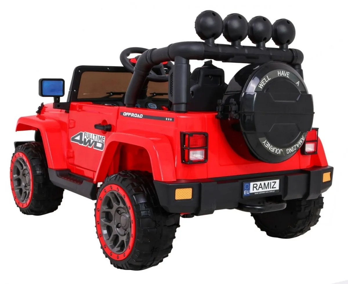auto na akumulator full time 4wd 4x4 - crveni - slika 4