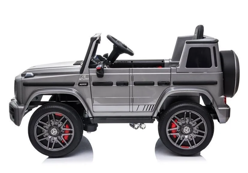 licencirani auto na akumulator mercedes g63 - sivi/lakirani - slika 6