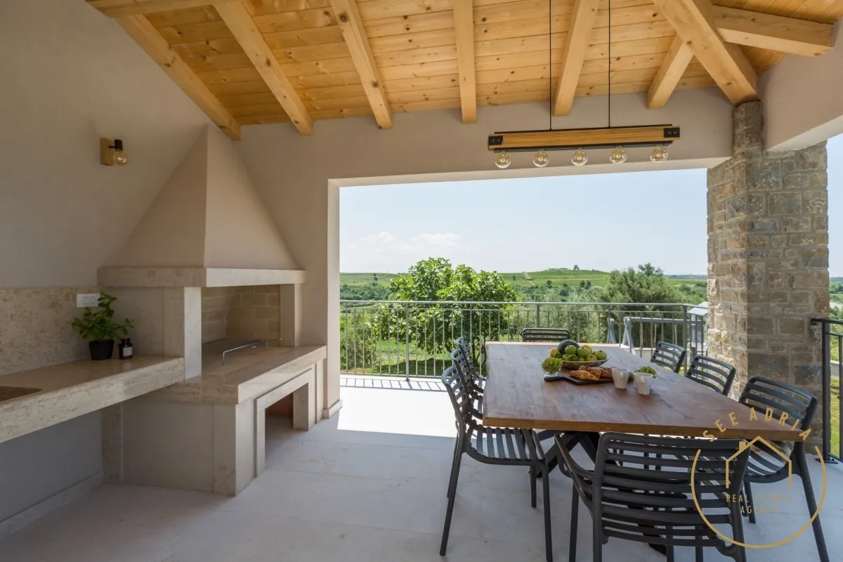 elegantna vila okružena zelenilom, buje - slika 6