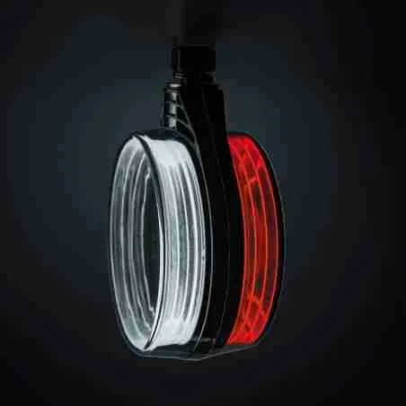 strands španjolsko led pozicijsko svjetlo 3 funkcije, 12-24v, tamno - slika 1