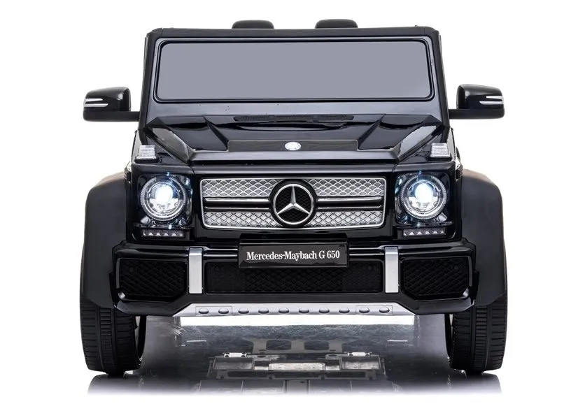 licencirani auto na akumulator maybach mercedes a100 - crni/lakirani - slika 2